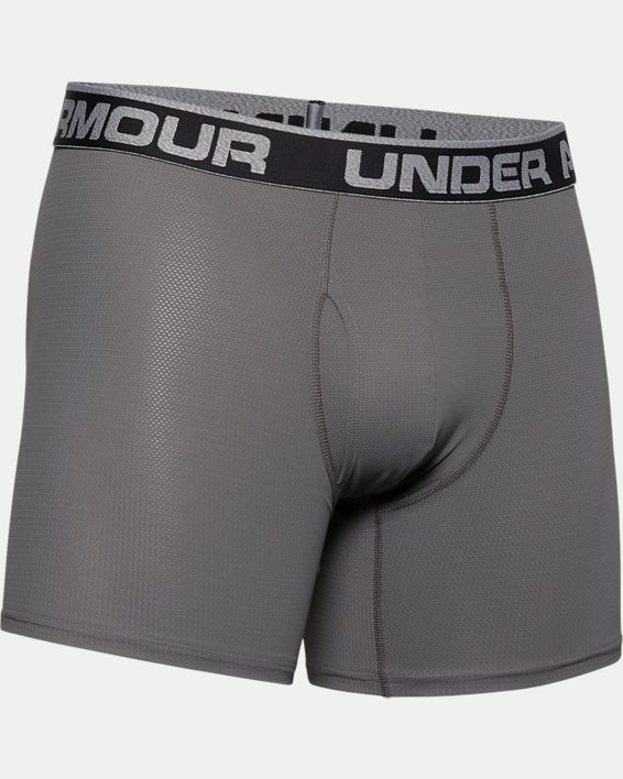 Men's UA Tech™ Mesh 6" Boxerjock® - 2-Pack, Gray, pdpMainDesktop image number 3